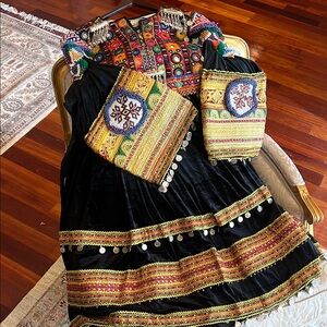 Black & Gold Afghani Clothes